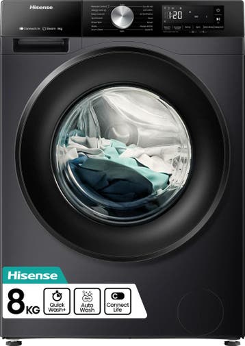 Hisense DH3S802BB3 - Warmtepompdroger - 8 kg - 64 dB -, Ophalen of Verzenden, Nieuw, Voorlader, 85 tot 90 cm