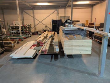 Partij hout plaatmateriaal en balken | Beursstand, Doe-het-zelf en Verbouw, Nieuw