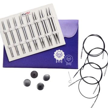 KnitPro Nova Metal Verwisselbare Rondbreinaaldenset - Delu, Hobby en Vrije tijd, Breien en Haken, Ophalen of Verzenden, Nieuw