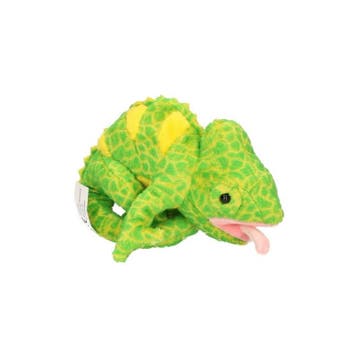 Cornelissen kameleon knuffel - pluche - groen - 19 cm, Verzenden, Nieuw