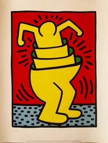 Keith Haring (after) - Cup Man
