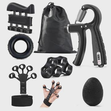 Verstelbare Handknijper Set (5-60kg) met Vinger Oefenaar - S, Sport en Fitness, Verzenden, Nieuw