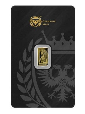 Duitsland. Gold Bar 2026 Germania Mint Gold Stamped Bar