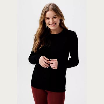 Noppies Zwangerschapstrui Longsleeve Zana Black, Verzenden, Nieuw