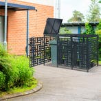 Containerombouw Bernalda voor 3 containers 240L antraciet ca, Tuin en Terras, Bergingen en Tuinkasten, Verzenden, Nieuw