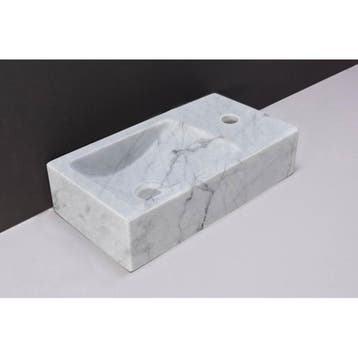 Fontein Forzalaqua Venetia Carrara Gepolijst Kraangat Rechts, Ophalen of Verzenden, Nieuw
