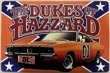 The Dukes of Hazzard reclamebord, Ophalen of Verzenden, Nieuw