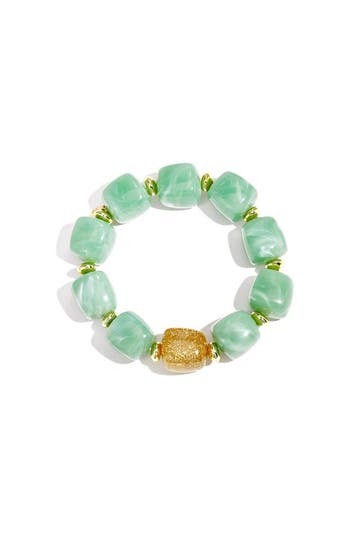Goudlief Kralenarmband met statement glitterkraal, Verzenden, Nieuw, Zilver, Overige materialen