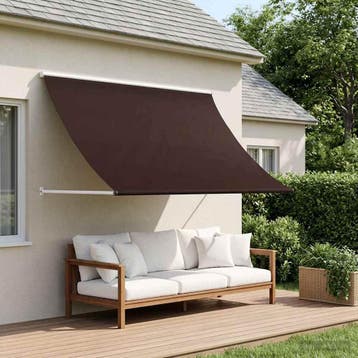 vidaXL Markies Bruin 350 x 150 cm 180 g / m² Polyester met, Verzenden, Nieuw