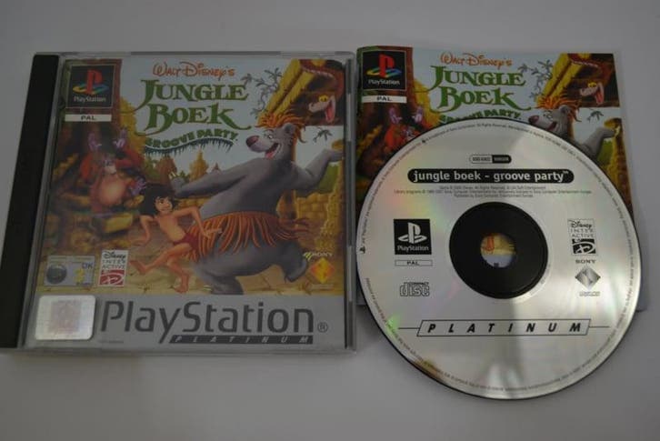 Jungle Boek - Groove Party - Platinum (PS1 PAL), Spelcomputers en Games, Games | Sony PlayStation 1, 2 spelers, Zo goed als nieuw