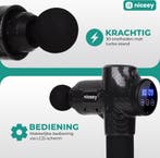 2dekans | Niceey Massage Gun Pro - 30 Standen Draadloos - 6, Sport en Fitness, Massageproducten, Ophalen of Verzenden, Zo goed als nieuw