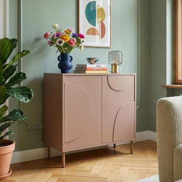 Sideboard Holea dressoir 75x70x34 cm Mocha Mousse bruin [en., Huis en Inrichting, Kasten | Dressoirs, Verzenden, Nieuw