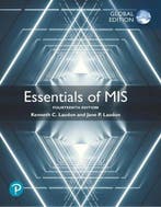Essentials of MIS Global Edition 9781292342634, Zo goed als nieuw