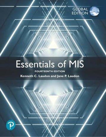 Essentials of MIS Global Edition 9781292342634, Zo goed als nieuw
