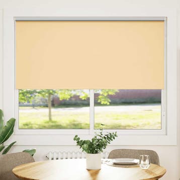 vidaXL Rolgordijn verduisterend 164,4 x 175 cm stofbreedte, Verzenden, Nieuw, Beige
