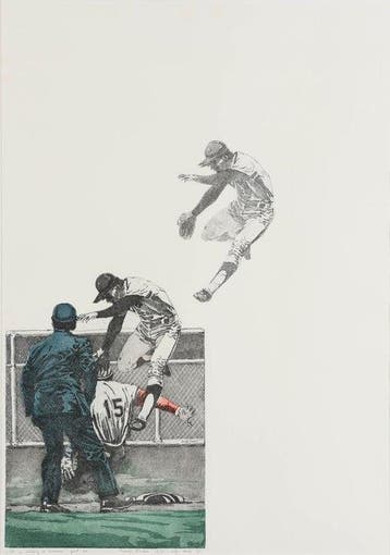 Leentje Linders (1942) - He is making a homerun
