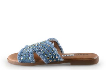 Ann Rocks Slippers in maat 37 Blauw, Kleding | Dames, Schoenen, Slippers, Ann Rocks, Zo goed als nieuw, Verzenden