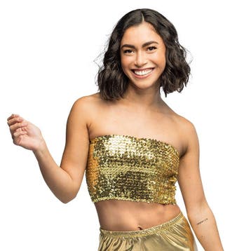 Summer Chique Gouden Topje Kort, Verzenden, Nieuw, Feestartikel
