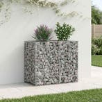 vidaXL Gabion Verhoogd Bed Zilver, Verzenden, Nieuw, IJzer