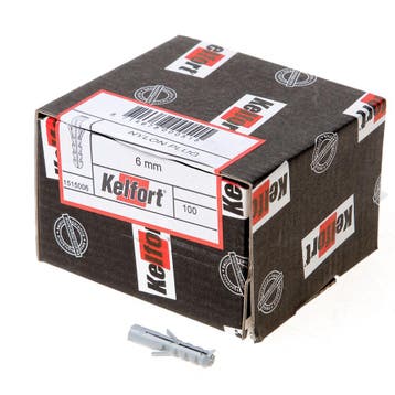 OUTLET Kelfort nylonplug 6 x 30mm, Ophalen of Verzenden, Nieuw
