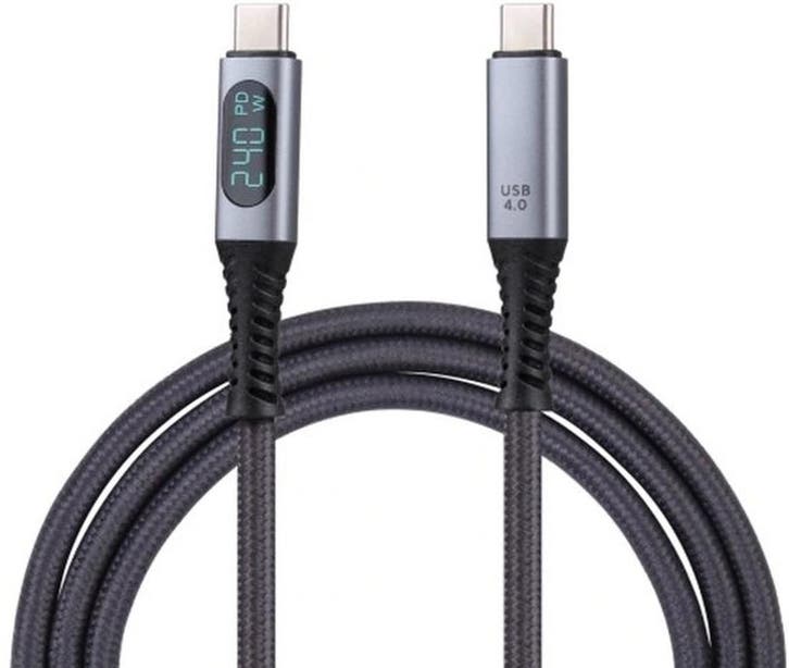 USB-C kabel – Thunderbolt 4 – 40 Gbps – 240W – 8K – 1 Meter, Auto-onderdelen, Elektronica en Kabels, Ophalen of Verzenden