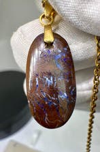 Opaal Cabochon - Hoogte: 33.5 mm - Breedte: 12 mm- 2.47 g -
