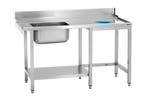 Aanvoertafel | Wasbak en afvalgat | RVS | 150 x 73 x 90cm, Verzenden, Nieuw in verpakking
