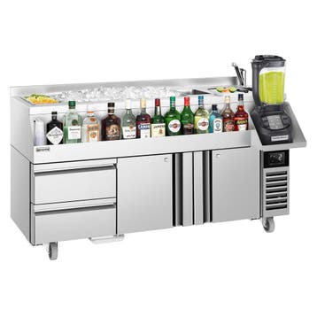 GGM Gastro | Cocktail voorbereidingstafel - 1600mm - 235L -, Zakelijke goederen, Horeca | Meubilair en Inrichting, Verzenden, Nieuw in verpakking