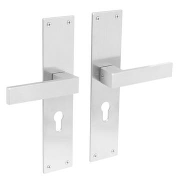 Deurklink Amsterdam met schild 250x55x2mm cilindergat 55m..., Doe-het-zelf en Verbouw, Hang- en Sluitwerk, Ophalen of Verzenden