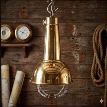 Plafondlamp - Metaal, Emaille