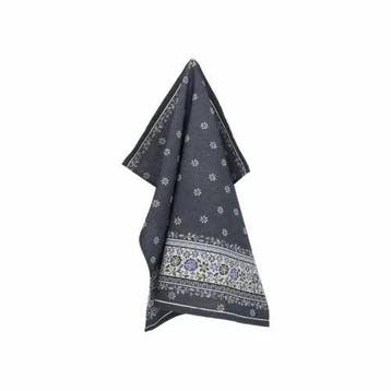 Theedoek Belle Fleur Dark Blue, Huis en Inrichting, Verzenden, Nieuw