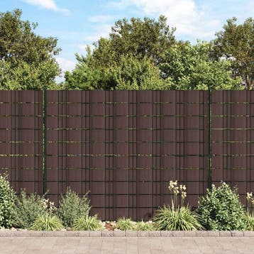 vidaXL Privacystrips 35x0,19 m PVC bruin, Verzenden, Nieuw, Kunststof, Minder dan 1 meter