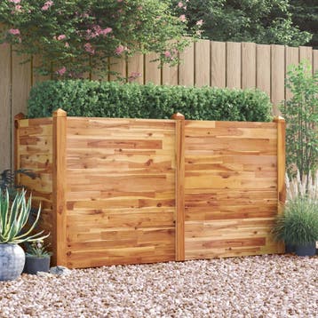 vidaXL Plantenbak verhoogd 160x60x84 cm massief acaciahout, Verzenden, Nieuw, 60 tot 100 cm, 60 cm of meer