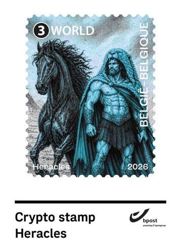 Europa 2026/2026 - Bundel Heroes of Mythology 2026, Gestempeld