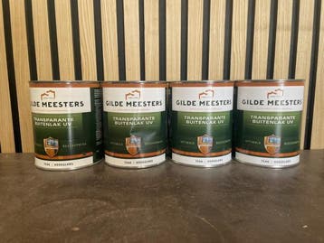 Veiling - 4x Gilde Meesters Transparante Buitenlak UV Hooggl, Nieuw