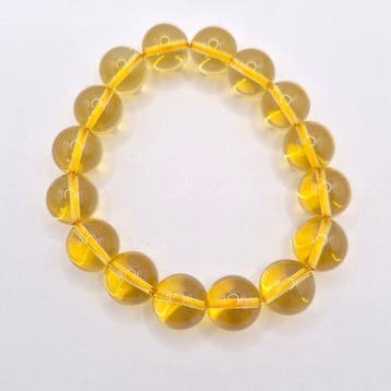 Citrien - Ascendant Solar Citrine Armband – 14,1 mm kralen,, Verzamelen, Mineralen en Fossielen
