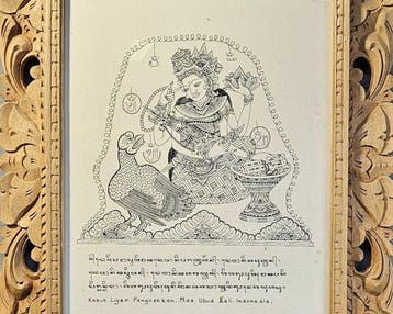 Spirituele afbeelding van de Godin Saraswati - Jero Mangku