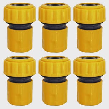 Set van 6 Tuinslang Koppelingen - 3/4" & 1/2" - Snelkoppelin, Verzenden, Nieuw