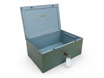 Beaumont Light Green - Brandkast - Staal - Vintage Cash Box