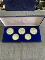 Rusland, Sovjet-Unie (USSR) Set of 5 coins: 5 & 10 Roubles /