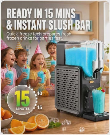 Professionele Slush Machine 2.8L - Snel Bevriezen (15 min),, Verzenden, Nieuw