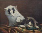 Cornelis Raaphorst (1875-1954) - Kittens, Antiek en Kunst