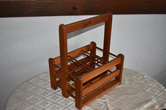 Sapristi - Krat - Hout - Flessenrek, Antiek en Kunst, Curiosa en Brocante