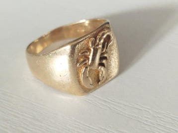 Zegelring - 18 karaat Geel goud