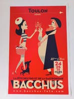Monsieur Z - Travel poster TOULON French Riviera - Fête