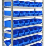 Stellingen met bakken combinatieset legbordstelling incl. 42, Ophalen of Verzenden