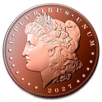 Verenigde Staten. 2027 1 oz Morgan Dollar Round (In Capsule)