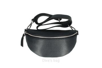Leren heuptas in bollige look - ritssluiting - lederen etui, Sieraden, Tassen en Uiterlijk, Nieuw