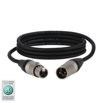 Devine XLR microfoon/signaalkabel Neutrik-connectoren 1.5m, Verzenden, Nieuw