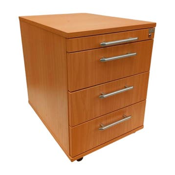 Ladeblok, 590x580x430 mm, hout, metalen lades, gebruikt -, Ophalen of Verzenden, Gebruikt, Overige typen